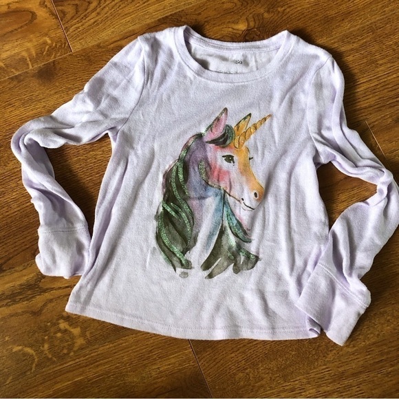 So Unicorn long sleeve Favorite Boxy Tee in size 6/6x - Picture 1 of 2